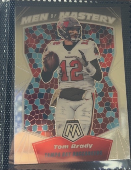 2020 Panini Mosaic Men of Mastery #MM1 Tom Brady — front