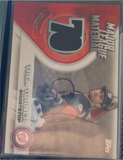 2021 Topps Major League Material #MLM-TT Trea Turner — front