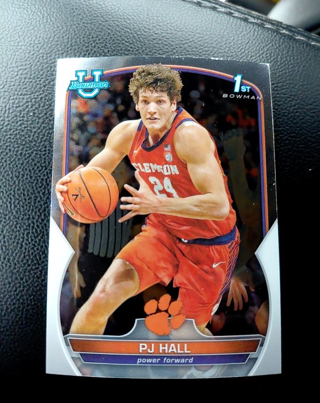 2022-23 Bowman University Chrome #19 PJ Hall — front
