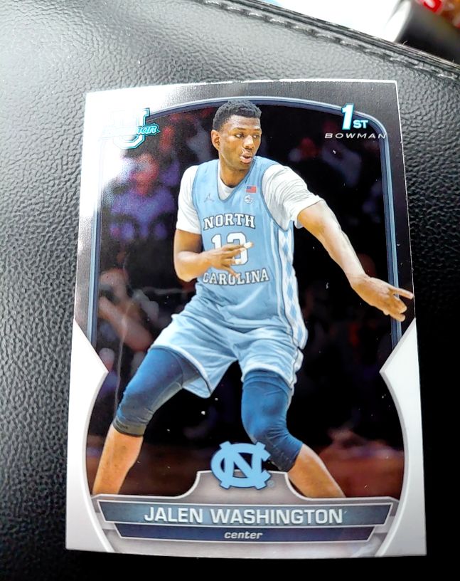2022-23 Bowman University Chrome #78 Jalen Washington — front