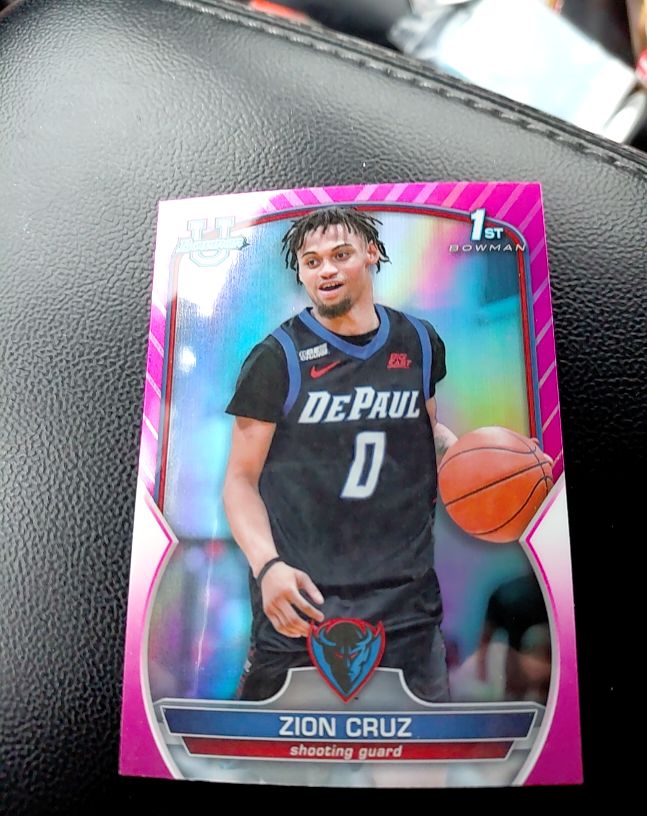 2022-23 Bowman University Chrome #91 Zion Cruz — front