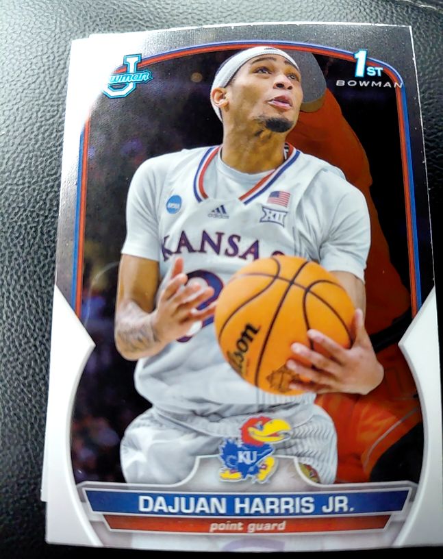 2022-23 Bowman University Chrome #90 Dajuan Harris Jr. — front