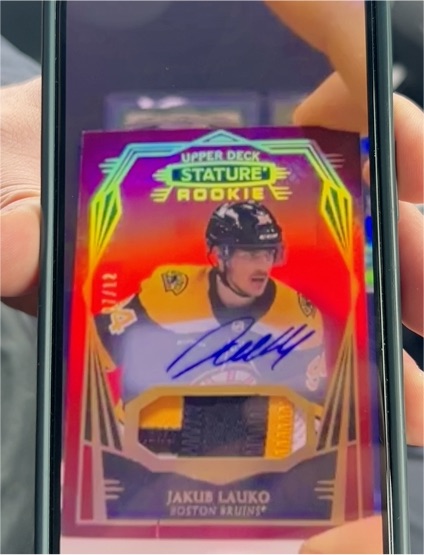 2022-23 Upper Deck Stature #7 Jakub Lauko Rookie — front