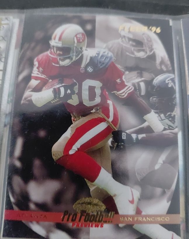 1996 Fleer #184 Jerry Rice — front