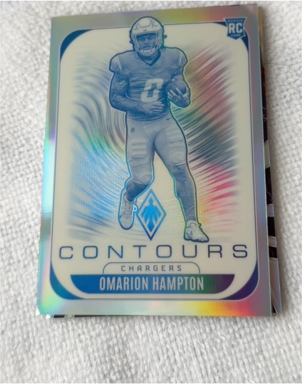 2025 Panini Phoenix #18 Omarion Hampton Contours — front