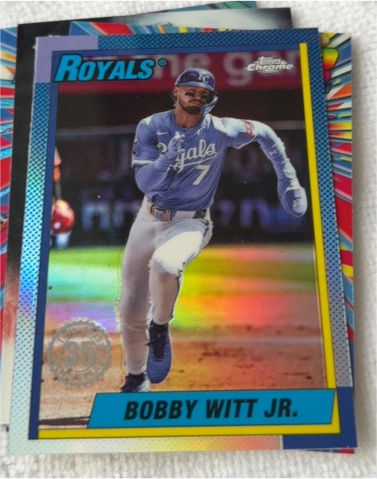 2025 Topps Chrome Update #90CU-2 Bobby Witt Jr. — front
