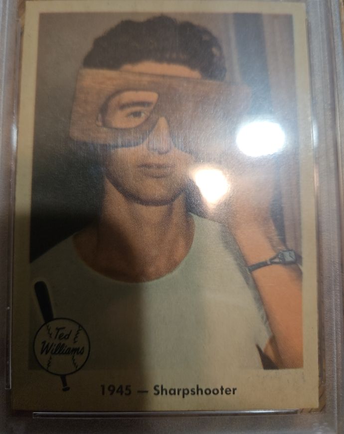 1959 Fleer #24 Ted Williams 1945 Sharpshooter — front