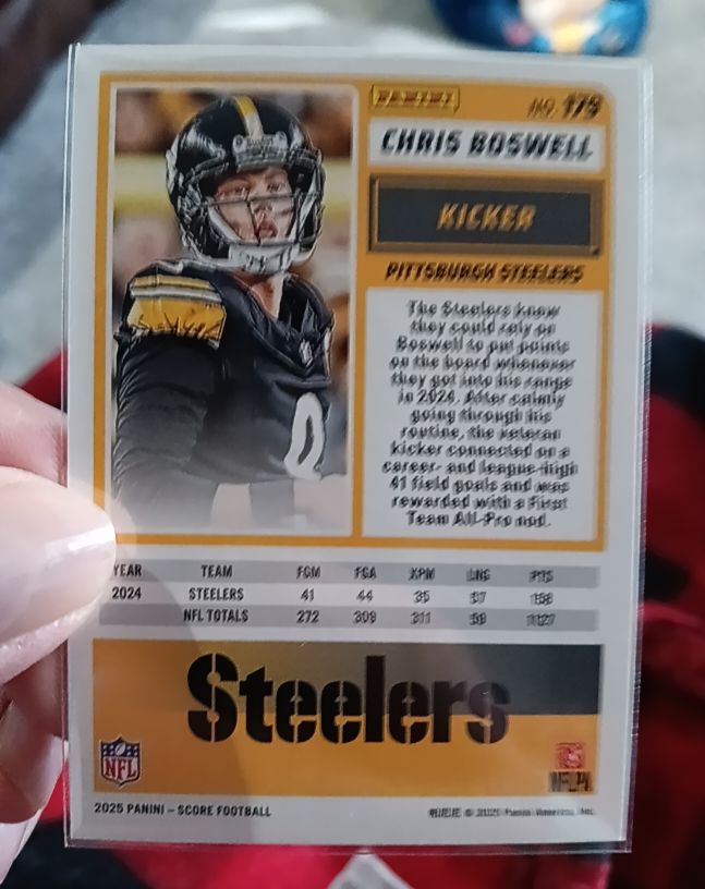 2025 Panini Score #179 Chris Boswell — front