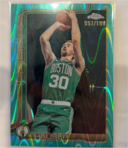 2025-26 Topps Chrome #14 Sam Hauser — front