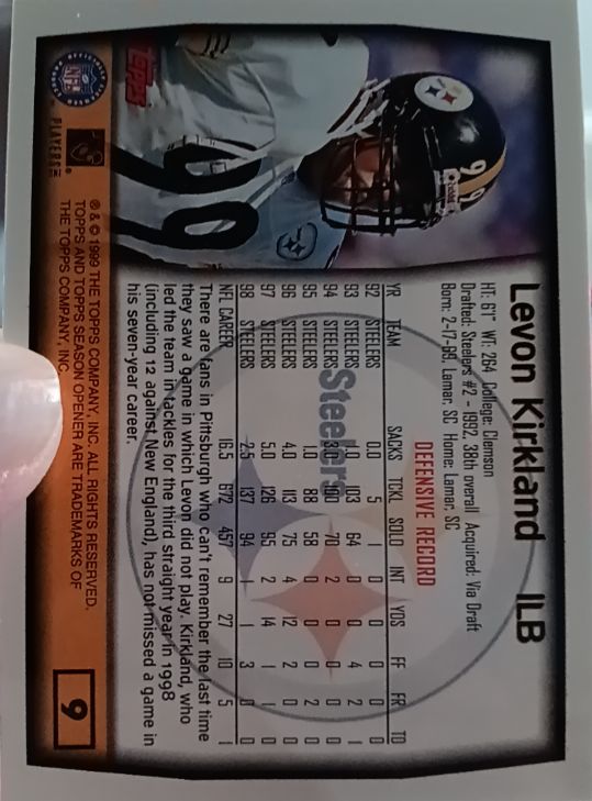 1999 Topps #279 Levon Kirkland — front