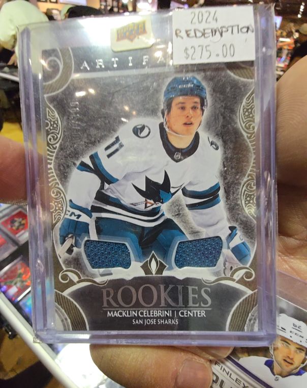 2024-25 Upper Deck Artifacts Rookies Macklin Celebrini — front