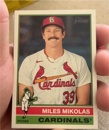 2025 Topps Heritage #426 Miles Mikolas — front
