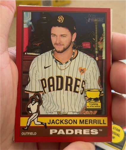 2025 Topps Heritage #422 Jackson Merrill — front