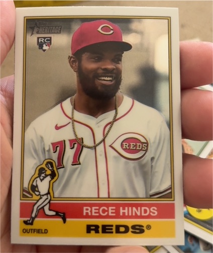 2025 Topps Heritage #211 Rece Hinds — front