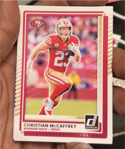 2025 Donruss #161 Christian McCaffrey — front