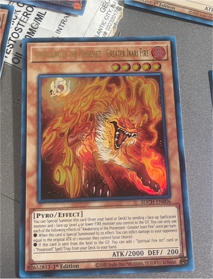2020 Yu-Gi-Oh! SDCH-EN006 Awakening of the Possessed - Greater Inari Fire — front