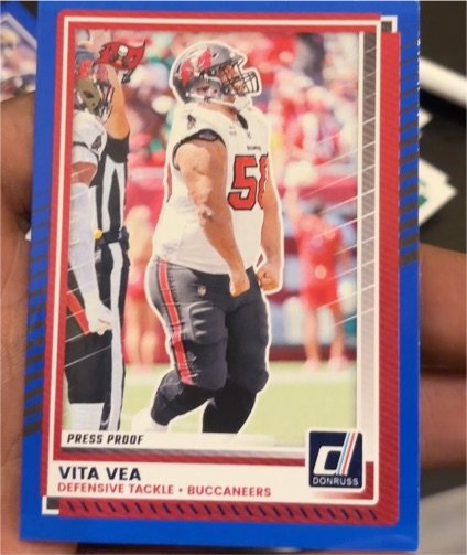 2025 Donruss #85 Vita Vea Press Proof — front