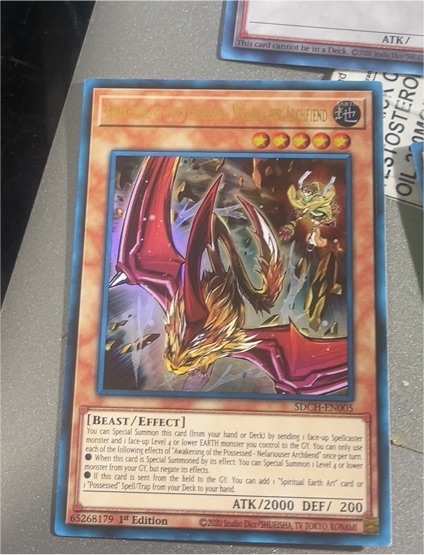 2020 Yu-Gi-Oh! SDCH-EN005 Nefarious Archfiend — front
