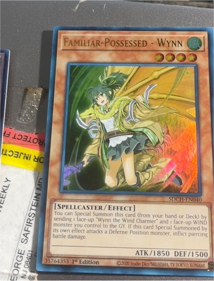 2020 Yu-Gi-Oh! SDCH-EN040 Familiar-Possessed - Wynn — front