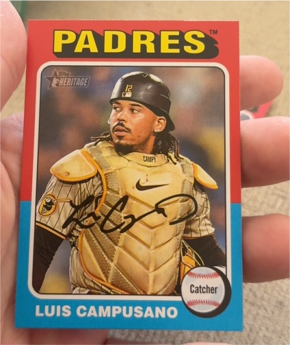 2024 Topps Heritage #67 Luis Campusano — front