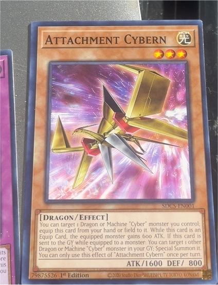 2020 Yu-Gi-Oh! SDCS-EN001 Attachment Cybern — front