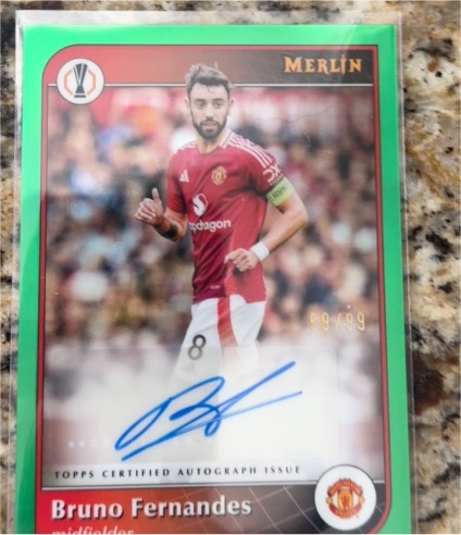 2024-25 Topps Merlin UEFA #8 Bruno Fernandes — front
