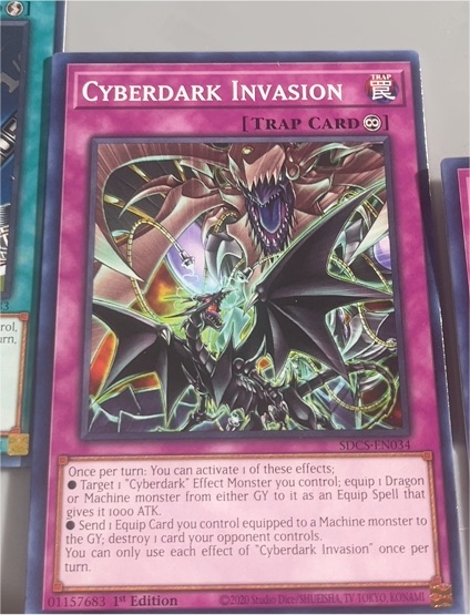 2002 Yu-Gi-Oh! SDCS-EN034 Cyberdark Invasion — front
