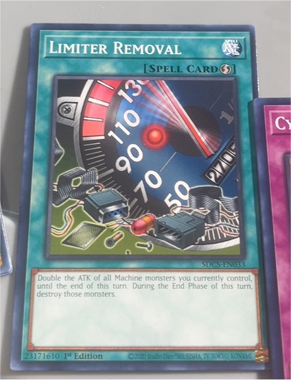 2020 Yu-Gi-Oh! SDCS-EN033 Limiter Removal — front