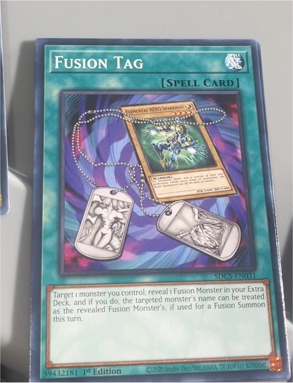 2020 Yu-Gi-Oh! SDCS-EN031 Fusion Tag — front