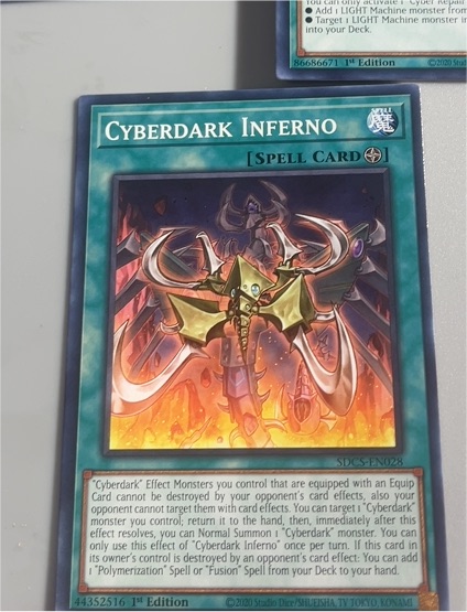 2020 Yu-Gi-Oh! SDCS-EN028 Cyberdark Inferno — front