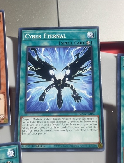 2021 Yu-Gi-Oh! SDCS-EN022 Cyber Eternal — front