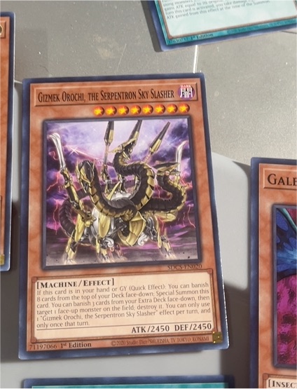 2020 Yu-Gi-Oh! AMDE-EN048 Gizmek Orochi, the Serpentron Sky Slasher — front