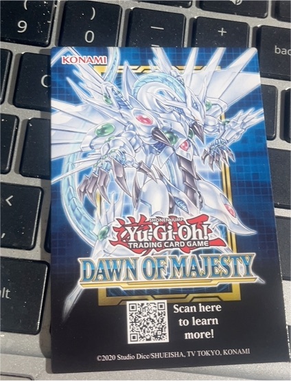2020 Yu-Gi-Oh! Dawn of Majesty Booster Pack — front
