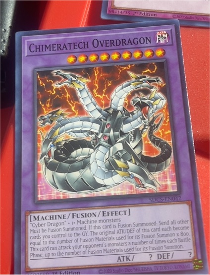Yu-Gi-Oh! SDCS-EN042 Chimeratech Overdragon — front