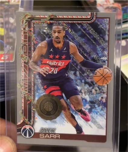 2025-26 Topps Holiday #H75 Alex Sarr — front