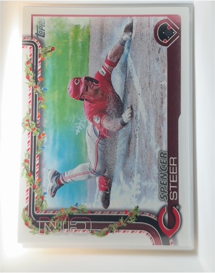 2025 Topps Holiday #H192 Spencer Steer — front
