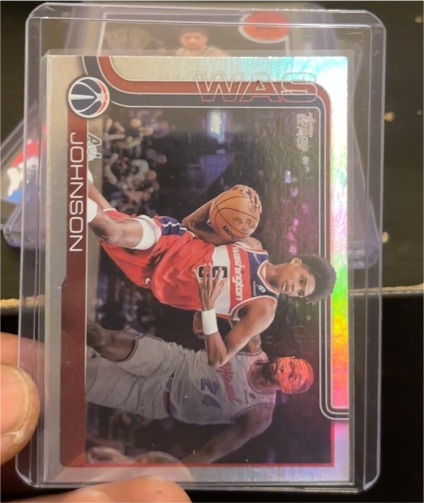 2025-26 Topps #99 AJ Johnson Washington Wizards — front