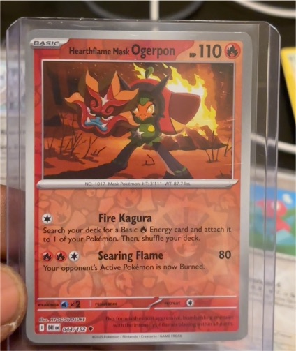 2025 Pokémon SV10: Destined Rivals #044 Hearthflame Mask Ogerpon — front
