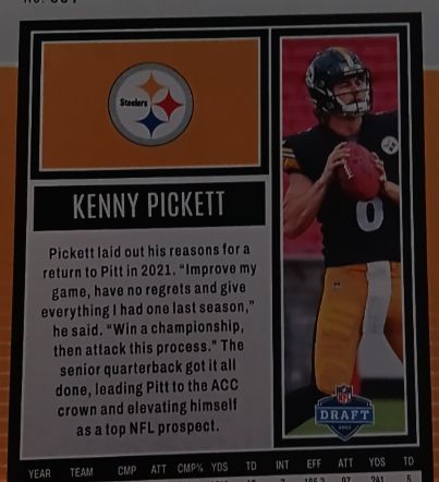2023 Panini Contenders #83 Kenny Pickett — front