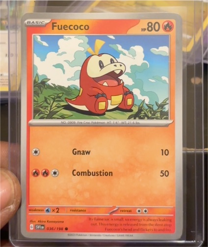 2023 Pokémon Scarlet & Violet #036 Fuecoco — front