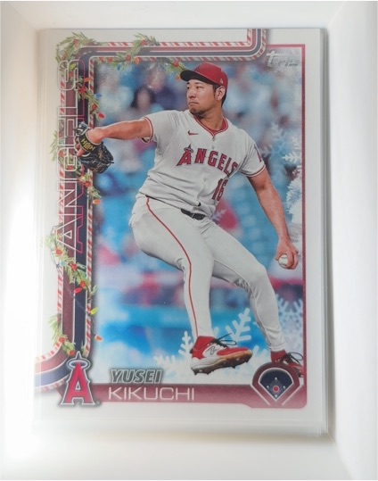 2025 Topps Holiday #H59 Yusei Kikuchi — front
