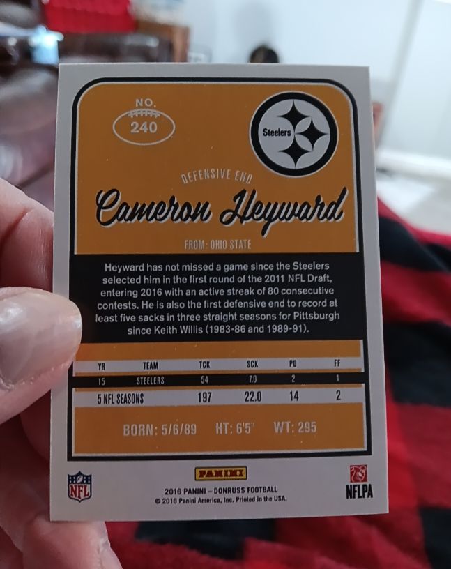 2016 Panini Donruss #240 Cameron Heyward — front