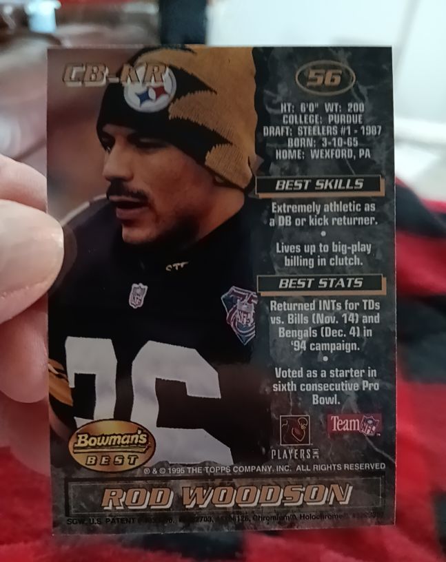 1995 Bowman's Best #56 Rod Woodson — front