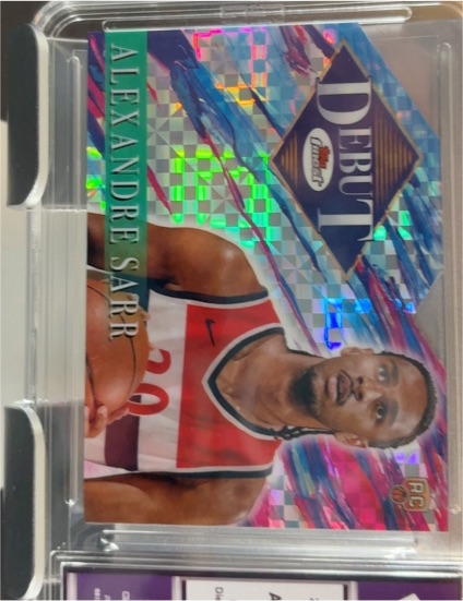 2024-25 Topps Finest #D-1 Alexandre Sarr Debut — front