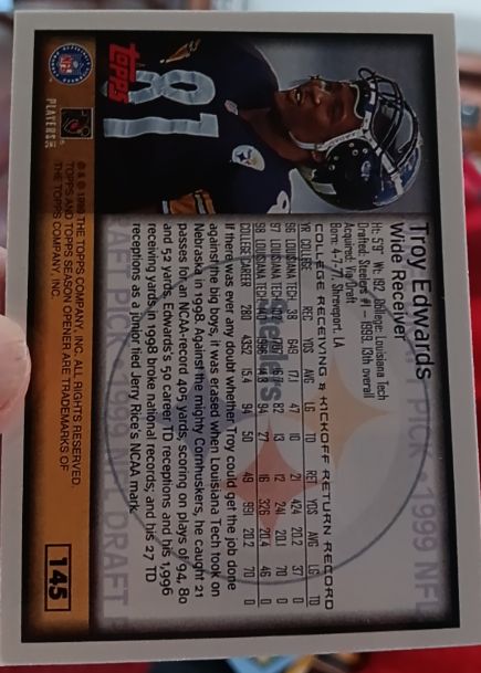 1999 Topps #145 Troy Edwards — front