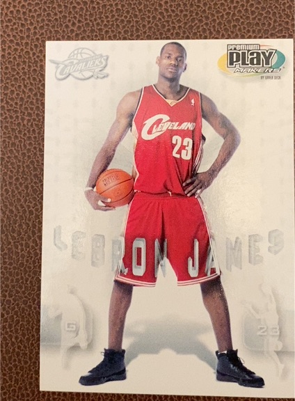 2003 Upper Deck Premium Playmakers #LJ-2003 LeBron James — front
