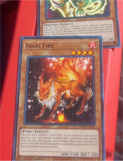 Yu-Gi-Oh! SDCH-EN009 Inari Fire — front