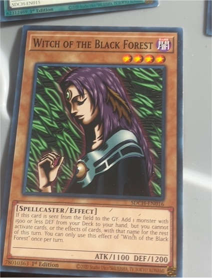 2020 Yu-Gi-Oh! SDCH-EN016 Witch of the Black Forest — front