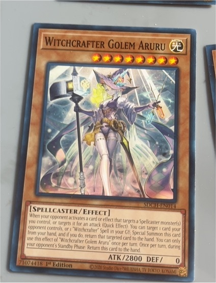 2020 Yu-Gi-Oh! SDCH-EN014 Witchcrafter Golem Aruru — front
