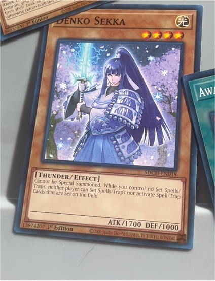 2003 Yu-Gi-Oh! SDCH-EN018 Denko Sekka — front